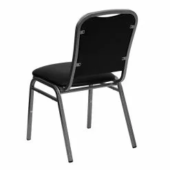 Flash Furniture HERCULES Series Vinyl Vein Frame Banquet Stack Chair, Black (4NG108SVBKVYL) -Office Chairs Sale sp137094819 s7