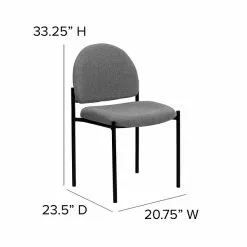 Flash Furniture Fabric Stackable Steel Side Chairs (BT5151GY) -Office Chairs Sale sp137096223 s7