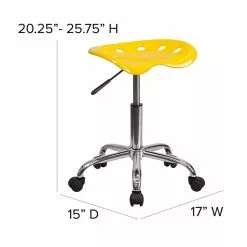Flash Furniture Vibrant Tractor Stools (LF214AYELLOW) -Office Chairs Sale sp137098296 s7