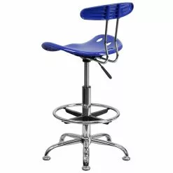 Flash Furniture Vibrant Drafting Stools With Tractor Seat (LF215NTCLBLUE) -Office Chairs Sale sp137098314 s7