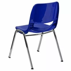 Flash Furniture Hercules Series Molded Plastic Shell Stackable Chair With Chrome Frame, Navy -Office Chairs Sale sp137199214 s7
