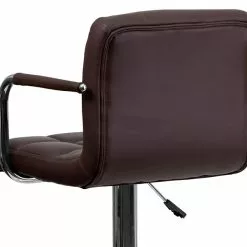 Flash Furniture Contemporary Vinyl Adjustable Counter Height Stool With Back, Brown, 2-Pieces (2CH102029BRNGG) 15 Flash Furniture Contemporary Vinyl Adjustable Counter Height Stool With Back, Brown, 2-Pieces (2CH102029BRNGG) -Office Chairs Sale sp137200214 s7