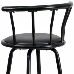 Flash Furniture Transitional Vinyl Swivel Barstool, Black (YBYJ909KD) -Office Chairs Sale sp137201345 s7