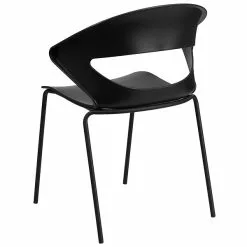 Flash Furniture Hercules Series 440lb-Capacity Stack Chair, Black (RUT4BK) -Office Chairs Sale sp137297219 s7