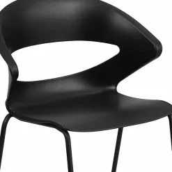 Flash Furniture Hercules Series 440lb-Capacity Stack Chair, Black (RUT4BK) -Office Chairs Sale sp137297220 s7
