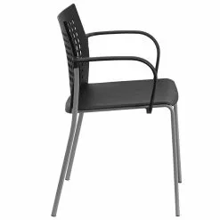 Flash Furniture Hercules Series 551lb-Capacity Stack Chair With Air-Vent Back And Arms, Black (RUT1BK) -Office Chairs Sale sp137297675 s7