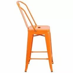 Flash Furniture Contemporary Metal Restaurant Counter Height Stool, Orange (CH3132024GBOR) 15 Flash Furniture Contemporary Metal Restaurant Counter Height Stool, Orange (CH3132024GBOR) -Office Chairs Sale sp137300290 s7