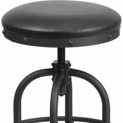 Flash Furniture Rustic LeatherSoft Counter Height Swivel Stool, Black (ETBR542224) -Office Chairs Sale sp137395975 s7
