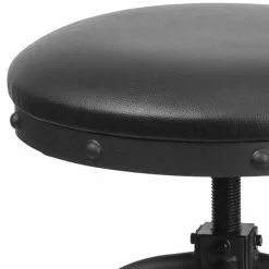 Flash Furniture Rustic LeatherSoft Counter Height Swivel Stool, Black (ETBR542224) -Office Chairs Sale sp137395976 s7