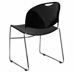 Flash Furniture Hercules™ Stacking Chair, Fabric, Black, Seat: 17.6"W X 17.4"D, Back: 17.625"W X 15.5"H -Office Chairs Sale sp137857412 s7