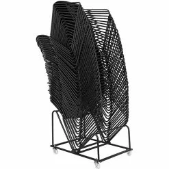 Flash Furniture Hercules™ Stacking Chair, Fabric, Black, Seat: 17.6"W X 17.4"D, Back: 17.625"W X 15.5"H -Office Chairs Sale sp137857413 s7