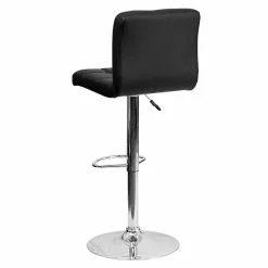 Flash Furniture Contemporary Vinyl Adjustable Height Barstool With Back, Black (DS810MODBK) -Office Chairs Sale sp140431820 s7