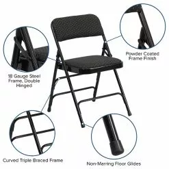 Flash Furniture HERCULES Series Fabric Banquet/Reception Chair, Black, 2/Pack (2AWMC309AFBLK) -Office Chairs Sale sp142004260 s7