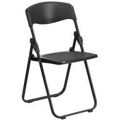Flash Furniture HERCULES Series Plastic Folding Chair, Black, 2/Pack (2RUTIBLACK) -Office Chairs Sale sp142006369 s7