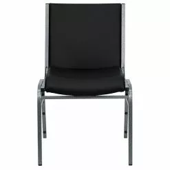 Flash Furniture HERCULES Vinyl Office Stacking Chair, Silver Vein/Black (4-XU-60153-BK-VYL-GG) -Office Chairs Sale sp142042798 s7