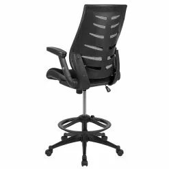 Flash Furniture Nylon Drafting Chair With Footrest And Lumbar Support, Black (BL-ZP-809D-BK-GG) -Office Chairs Sale sp142043600 s7