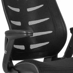 Flash Furniture Nylon Drafting Chair With Footrest And Lumbar Support, Black (BL-ZP-809D-BK-GG) -Office Chairs Sale sp142045320 s7
