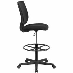 Flash Furniture Ergonomic Mid-Back Mesh Drafting Chair With Black Fabric Seat And Adjustable Foot Ring [GO-2100-GG] -Office Chairs Sale sp144375312 s7