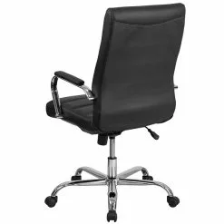 Flash Furniture Whitney Ergonomic LeatherSoft Swivel High Back Executive Office Chair, Black/Chrome (GO2286HBK) -Office Chairs Sale sp144474637 s7