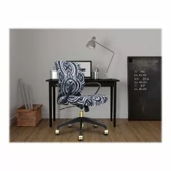 The Raynor Group Elizabeth Sutton Gramercy Fabric Swivel Task Chair, Black Grayscale Echo Gold (K-ESGR-BLK-ECHO-GLD) -Office Chairs Sale sp150778000 s7