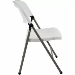 Advantage White Poly Folding Chair, Oversized (FCIM-WG)