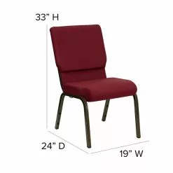 Flash Furniture HERCULES™ Fabric Stacking Church Chair With 4 1/4"T Seat, Gold Vein -Office Chairs Sale sp154566648 s7
