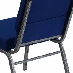 Flash Furniture HERCULES 21'' Church Chair W/4'' Seat Silver Vein Frame, Navy Blue -Office Chairs Sale sp154567764 s7
