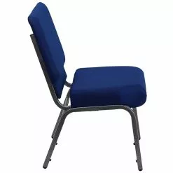 Flash Furniture HERCULES 21'' Church Chair W/4'' Seat Silver Vein Frame, Navy Blue -Office Chairs Sale sp154567765 s7