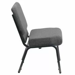 Flash Furniture HERCULES 21'' Church Chairs W/3.75'' Seat Silver Vein Frame (XUCH0221GYSV) -Office Chairs Sale sp154567792 s7