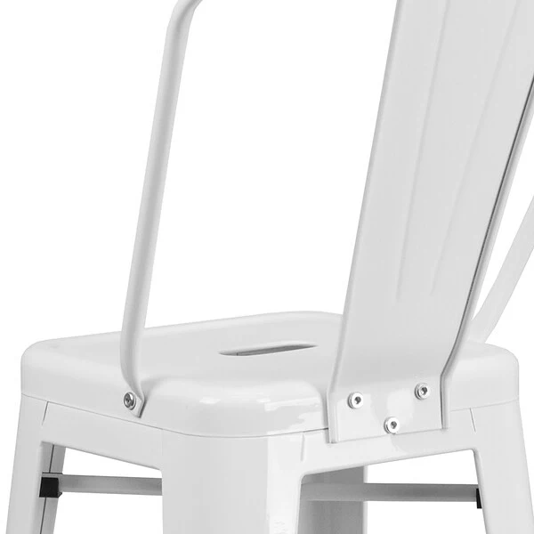 Flash Furniture Contemporary Metal Restaurant Barstool, White (CH3132030GBWH) 7 Flash Furniture Contemporary Metal Restaurant Barstool, White (CH3132030GBWH) - Image 7