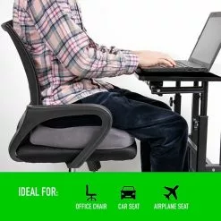 Mind Reader Harmony Collection Orthopedic Office Foam Cushions, Gray (ORTHOCUSH-GRY) -Office Chairs Sale sp155204706 s7