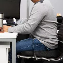 Mind Reader Harmony Collection Foam Cushions, Black (MEMGEL-BLK)