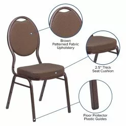 Flash Furniture HERCULES Series Teardrop Back Stacking Banquet Chair (FDC04CPR08T02) -Office Chairs Sale sp155517925 s7
