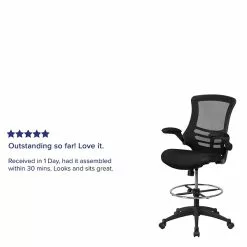 Flash Furniture Mid-Back Design Mesh Task Chair, Black (BL-X-5M-D-GG) -Office Chairs Sale sp155519147 s7