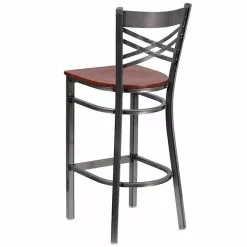 Flash Furniture Traditional Wood Restaurant Barstool With Back, Cherry (XU6F8BCLBARCHYW) -Office Chairs Sale sp155519270 s7