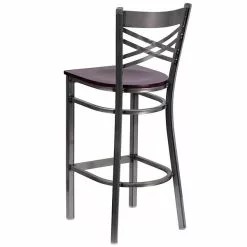 Flash Furniture Traditional Wood Restaurant Barstool With Back, Mahogany (XU6F8BCLBARMAHW) -Office Chairs Sale sp155519277 s7
