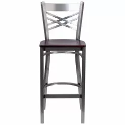 Flash Furniture Traditional Wood Restaurant Barstool With Back, Mahogany (XU6F8BCLBARMAHW) -Office Chairs Sale sp155519279 s7