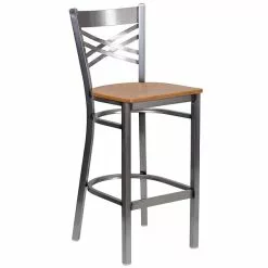 Flash Furniture Traditional Wood Restaurant Barstool With Back, Natural, 2-Pieces (2XU6F8BCLBNATW) -Office Chairs Sale sp155519303 s7