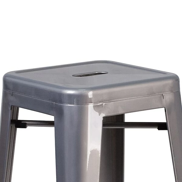 Flash Furniture Contemporary Metal Restaurant Barstool, Clear Coated (XUDGTP000430) 5 Flash Furniture Contemporary Metal Restaurant Barstool, Clear Coated (XUDGTP000430) - Image 5