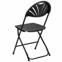 Flash Furniture HERCULES Series 800 Lb. Capacity Plastic Fan Back Folding Chair 8/Pack (8LEL4BK) -Office Chairs Sale sp155524448 s7