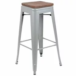 Flash Furniture Metal 30" High Indoor Bar Stool, Silver, 4-Pieces (4ET31320W30SVR) 14 Flash Furniture Metal 30" High Indoor Bar Stool, Silver, 4-Pieces (4ET31320W30SVR) -Office Chairs Sale sp155707030 s7
