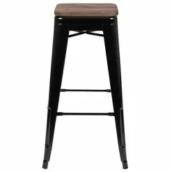 Flash Furniture Metal 30" High Indoor Bar Stool, Black, 4-Pieces (4ET31320W30BKR) 15 Flash Furniture Metal 30" High Indoor Bar Stool, Black, 4-Pieces (4ET31320W30BKR) -Office Chairs Sale sp155707053 s7