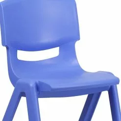 Flash Furniture Plastic Student Stacking Chair, Blue, 2-Pieces (2YUYCX005BLUE) -Office Chairs Sale sp155707086 s7