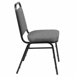 Flash Furniture Fabric Banquet Folding Chair, Gray Fabric/Silver Vein Frame (FDBHF1SVBCG) -Office Chairs Sale sp155712747 s7