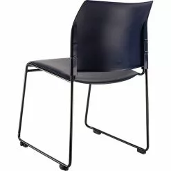 National Public Seating NPS 8700 Series Cafetorium Stack Chair, Black Vinyl Seat/Black Backrest (8710-11-10) -Office Chairs Sale sp160038392 s7