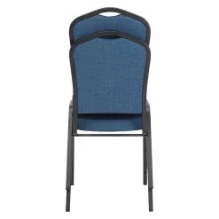 National Public Seating NPS 9300 Series Deluxe Fabric Upholstered Stack Chair, Natural Blue/Black Sandtex, 2 Pack (9374-BT/2) -Office Chairs Sale sp160038551 s7