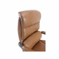 La-Z-Boy Aberdeen Ergonomic Bonded Leather Swivel Computer And Desk Chair, Camel (51545-CAM) -Office Chairs Sale sp166635747 s7