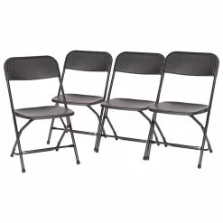 Flash Furniture Hercules™ Plastic Big And Tall Commercial Folding Chair, Black, 4/Pack (4LEL3WBK) -Office Chairs Sale sp181497465 s7