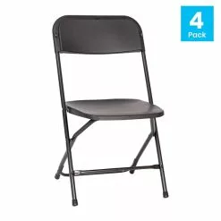 Flash Furniture Hercules™ Plastic Big And Tall Commercial Folding Chair, Black, 4/Pack (4LEL3WBK) -Office Chairs Sale sp181497466 s7
