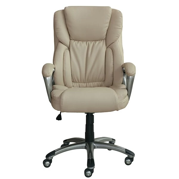 Serta Works Bonded Leather Executive Office Chair, American Beige (CH200112) 1 Serta Works Bonded Leather Executive Office Chair, American Beige (CH200112)